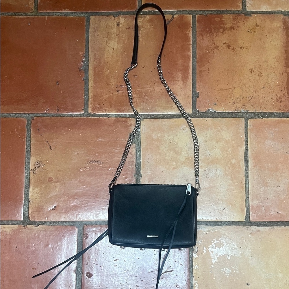 Rebecca Minkoff Black Crossbody Bag with Chain Strap